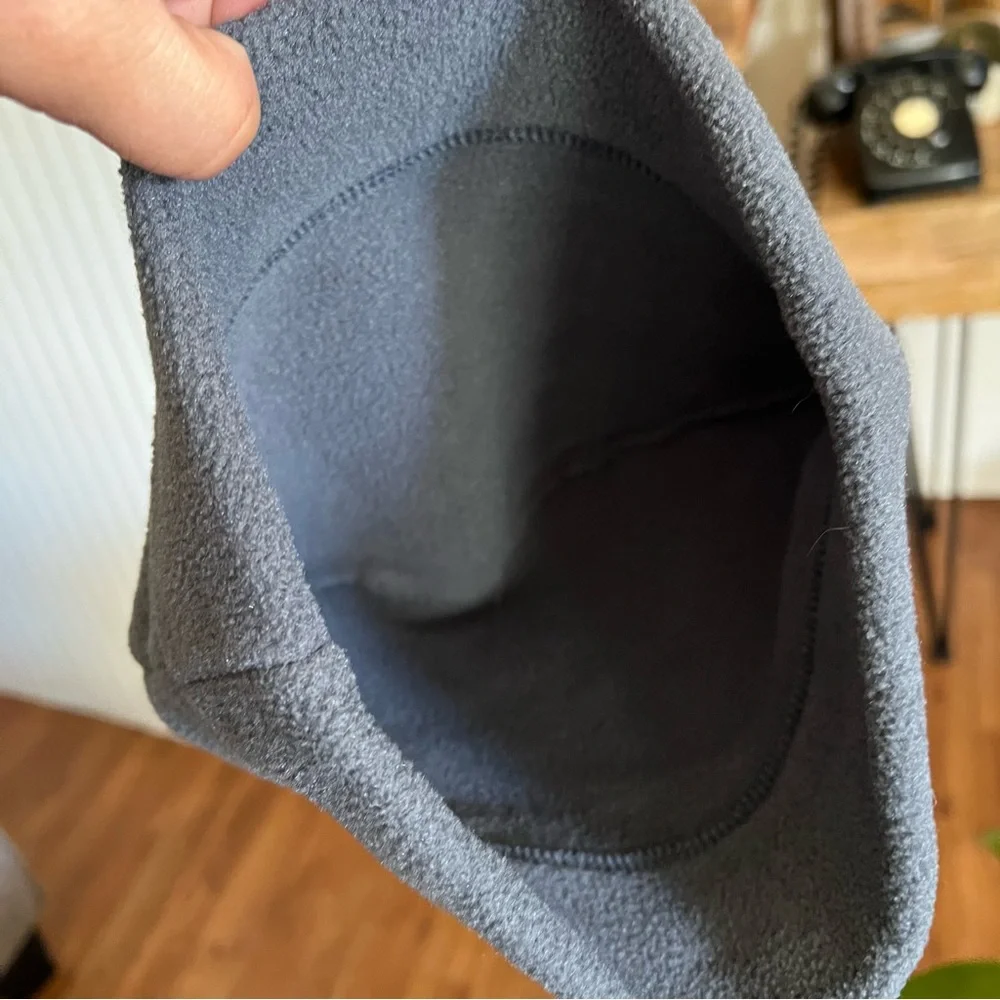 Patagonia Grey Fleece Beanie Hat Size M